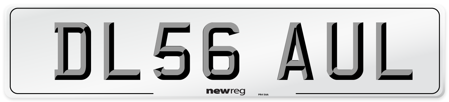 DL56 AUL Number Plate from New Reg